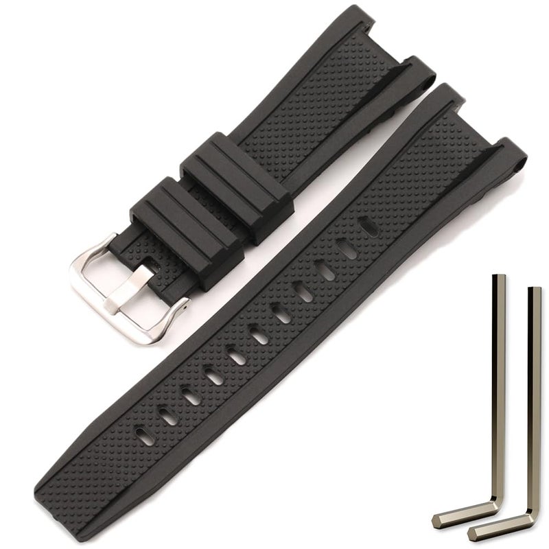 MCXGL Compatible with Gshock Resin strap Replacement for Casio GST-210 GST-W110 GST-W100 GST-S110 GST-S100 GST-B100 GST-S300 Watch band - Image 1